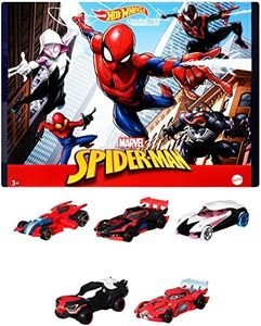 Hot Wheels Spiderman Character Car 5-Pack