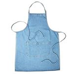 Bronta Mill Denim Apron with Twin Pockets for Men and Women - Chef Work DIY - Light Stonewash