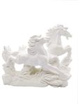 Vastu Vardan White Horse | Vastu Two Running Horses | Decorative Showpiece for Home and Office |