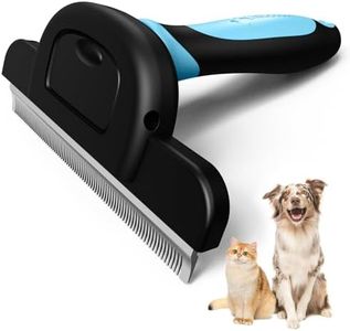 MIU COLOR Long Hair Pet Grooming Brush, Deshedding Tool for Medium and Large Dogs & Cats, Effectively Reduces Shedding by up to 95% for Pet Hair, Blue
