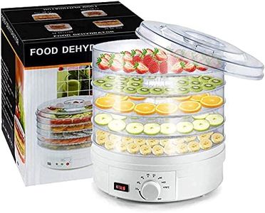 JYNXE Electric Food Dehydrator | Stackable Electric Food Saver 5 BPA-Free Trays | Fruit & Vegetable Dryer, Meat Jerky Maker, Simple One-Touch Operation for Home & Kitchen