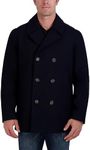 Nautica Men's Classic Double Breasted Peacoat, Dark Navy, Medium