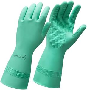 SUPPORTSMART Donning Gloves for Compression Stockings - Enhanced Grip, Tear-Resistant, Reusable, Latex-Free – Easy Donning & Doffing for Compression Socks & Thigh-Highs - Green, 1 Pair (Small)