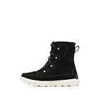 SOREL Women's Explorer Next Joan Waterproof Boots - Black, Fawn - Size 11