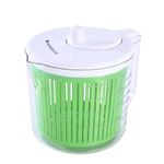 Wonderchef Vegetable Cleaner and Salad Spinner, Removes Excess Water and Pesticides, Cleans Vegetables Thoroughly, Use for Mixing Salad with Dressing, Food-Grade Plastic, Transparent Body