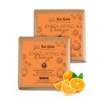 Nat Habit Exfoliating Orange Butter Bath Soap With Ayurvedic Cold Processed For Brightening, Scar Reduction, Exfoliation,Tan Removal (Pack of 2 x 125gm)