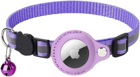 for Apple AirTag Cat Dog Collar Reflective Pet Collar Case Air Tag GPS Anti-Lost, Shockproof, Waterproof, with Bell