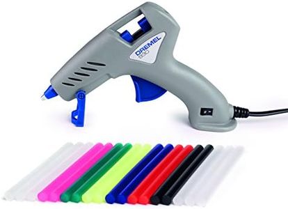 Dremel 930 Hot Glue Gun 105-165°C - Dual Temp Glue Gun with Precision Non-Drip Tip, Dual Temperature and 18 Multi-Purpose Glue Sticks (7 mm)