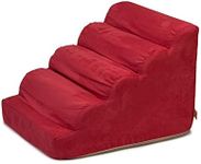 Snoozer Scalloped Pet Ramp, Medium, Red