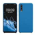 kwmobile Case Compatible with Samsung Galaxy A50 Case - TPU Silicone Phone Cover with Soft Finish - Blue Reef