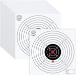 Varvin 10M Air Pistol & Air Rifle Target Cards – ISSF Standard 17cm x 17cm – 50 Practice Sheets for Indoor & Outdoor Shooting (Pistol Master)