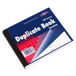 [Pack of 2] 100 Leaf Invoice Duplicate Books Receipt Feint Ruled Lined A6 Numbered Pads