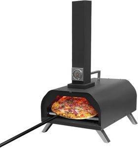 MINYII Pizza Oven, Portable Outdoor 11" /28 cm Pizza Maker, Stainless Steel, Portable, Ideal for Backyard Outside Hiking Camping, Tabletop Pizza Oven Outdoor Garden Patio Pizza BBQ Cooking