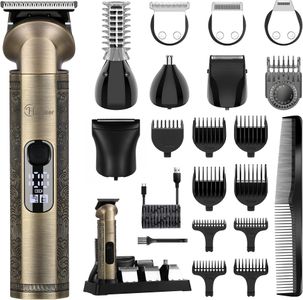 Hatteker 8-in-1 Beard Trimmer Kit – Multi-Grooming Set for Men