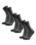 DANISH ENDURANCE Hiking Classic Socks 3-pack Large Dark Grey 3-pack