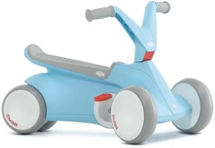 Berg GO² 2in1 Push Car Blue | Ride on with Integrated Folding Pedal System, from Baby Walker to Toddler Ride On Toys, Balance Bike and Pedal Gokart, First Birthday Gift, for Ages 10-30 Months