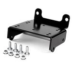 Krator Heavy-Duty ATV Winch Mount Bracket Compatible with 2005-2022 Suzuki King Quad 450 500 700 750- Powder Coated Steel, High-Tensile Strength