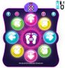 LEAPRCSTORE Light Up Dance Mat for Girls, Rechargeable Dance Pad Toys Gifts for 3 4 5 6 7 8 9 10+ Year Old Kids, Music Dance Play Mat with 6 Game Modes & Wireless Bluetooth, Christmas Birthday Gifts