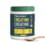 Organika Canadian-Made Creatine Powder- Pure Micronized Creatine Monohydrate - Helps Build Lean Muscle, Increase Strength, and Improved Recovery and Performance for Men and Women - 500g, 100 servings