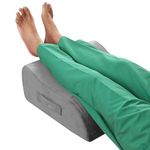 Metron Leg Elevation Bed Wedge Pillow For Varicose Veins - Leg Elevation Support For Sleeping - Reduce Swelling, Improve Circulation - Orthopedic Leg Pillow-Medium Size - Washable Cover - Foam