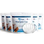 Waterless Shampoo Caps for Elderly or Bedridden - No Rinse, Anti-Bacterial, Enriched with Aloe Vera, Vitamin E, & Provitamin B5 - Dry Hair Wash Solution (Pack of 5)