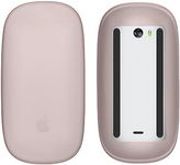 kwmobile Silicone Cover Compatible with Apple Magic Mouse 1/2 Cover - Soft Mouse Protector Grip - Dusty Pink