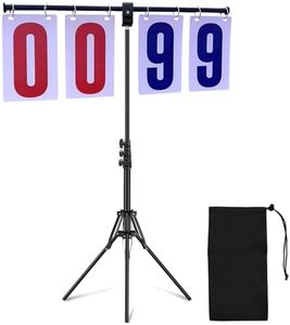Purple River Extra Large Manual Flip Scoreboard with Stand, Score Keeper for Outdoor/Indoor Games or Sports