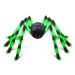 AMLOOPH Halloween Decorations Outdoor Spiders, 59'' Giant Spider Halloween Decorations, Fake Large Scary Halloween Spider Decor Props For Halloween Spider Web Garden Tree Indoor Party Decorations