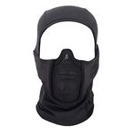 LEJUNJIE Breathable Balaclava Mesh Mask Ninja Style Full Face Airsoft Mask Windproof Cycling Hood