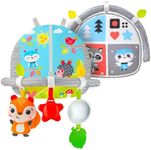 BENBAT Dazzle Friends Double Sided Car Arch On The Go Toys for 0 Months, Multi/Colour