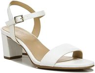 Naturalizer Women Bristol Heeled Sandal, White, 7.5