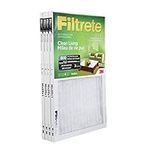 Filtrete 16x25x1 Furnace Filter, MPR 600, MERV 7, Clean Living Dust Reduction 3-Month Pleated 1-Inch Air Filters, 4 Filters, White