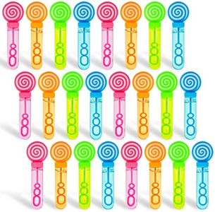 JOYIN 24 Pack Mini Bubble Wands for Themed Birthday, Wedding, Bubble Maker Toys for Kids, Summer Gifts Bubbles Fun Toys