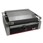 KuKoo Grooved/Flat Panini Press Ribbed Contact Grill Toaster Sandwich Maker Commercial Catering Machine