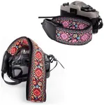Art Tribute Red & Pink Woven Vintage Camera Straps Bundle Package- Great GIft for Man and Women Photographers