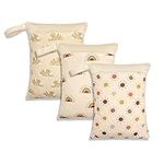3 Pack Wet Dry Bags for Baby Diaper