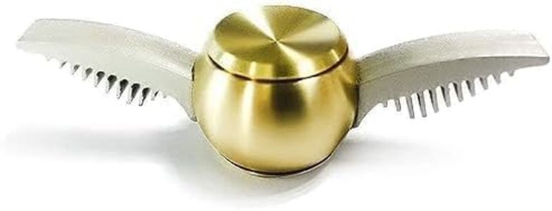 Premsons® Hand Spinner Desk Toy - High Speed Smooth Finger Spin Sensory Fidget Stress Relief Game Play for Kids & Adults - Birthday Party Gift - Metal - Gold