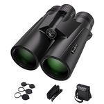 12x42 HD Binoculars for Adults Kids,Super Bright High Power Binoculars with Large view,Clear Low Light Night Vision,BAK4,FMC Prisms,Waterproof Compact Binoculars for Hunting,Bird Watching,Stargazing