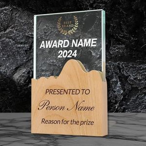 Sonloka Personalized Trophies with Engraved Text, Custom Crystal Trophies for Parties, Sports Match, Corporate Events and Employee Reward Programs, Unique and Meaningful Gifts (Crystal Trophy D)