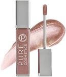 Pure Cosmetics Pure Illumination Lip Gloss - LED-lit Applicator w/Side Mirror - Non-Sticky, Moisturizing & Hydrating Lip Glosses - Soothes & Protects Dry Chapped Lips (Cosmic Latte)