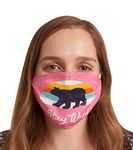 Hatley Unisex Double Layer Face Mask With Ear Elastic Fashion Scarf, Stay Wild, One Size