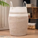 YOUDENOVA Woven Laundry Hamper Bask