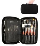 ONEGenug Makeup Brushes Organizer Bag Cosmetic Tools Handbag Beauty Case with Belt Strap Holder for Travel and Household Storage