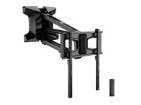 Monoprice Motorized Electric Above Fireplace Mantel Pull-Down Full-Motion TV Wall Mount for TVs 37in to 80in, Weight Capacity 77lbs, VESA up to 600x400, Rotating, Height Adjustable