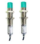 SMTL SENSOR Cylindrical with 3 Wire Connector Type Proximity Sensor, Inductive (M18) (PACK OF 2)