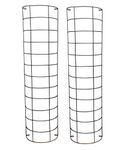 Selections Large Metal Tube Trellis Semi Circular for Drainpipes (Pack of 2)