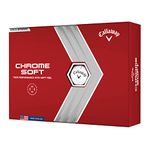 Callaway Golf Chrome Soft Golf Balls (Chrome Soft, White,Standard)