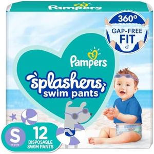 Pampers Splashers Swim Diapers Disposable Swim Pants, Small (13-24 lb), 12 Count
