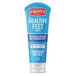 O'Keeffe's Healthy Feet Foot Cream, Relieves and Repairs Extremely Dry Cracked Feet, Instantly Boosts Moisture, 7 oz / 198 g, Tube, (Pack of 1), White