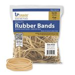 Upgrade Office Supply UPG22733 Rubber Bands, Size #33 (3-1/2" x 1/8"), 4 oz. Bag, Approx. 150 Bands, Natural Crepe, Made in USA